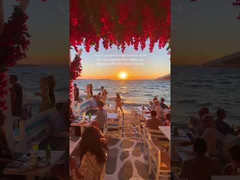 Sunsets in Mykonos hit different💖#trending #viral #reels #video #shorts #trend#best #travel ##tiktok