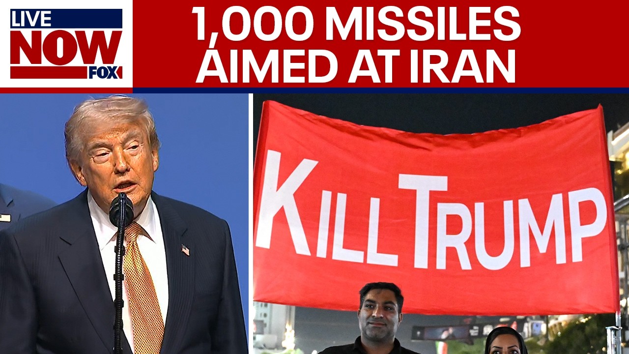 President Trump: "1,000 missiles" aimed at Iran