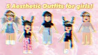 Roblox Girl Outfits Brown Hair Th Clip - 5 aesthetic roblox girl outfits