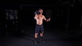 Single Arm Dumbbell Power Clean exercise video thumbnail