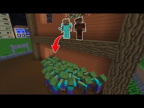 ZENGİN'in ŞEHRİNE ZOMBİLER SALDIRIYOR! 😱 - Minecraft
