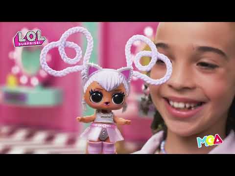 Lėlytė su plaukų karoliukais L.O.L. SURPRISE, 5 cm video