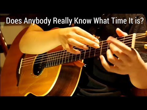 Chicago - Does Anybody Really Know What Time It Is? - Solo Acoustic Guitar (Kent Nishimura)