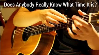 Chicago - Does Anybody Really Know What Time It Is? - Solo Acoustic Guitar (Kent Nishimura)