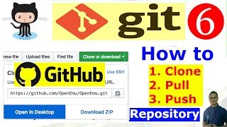 How to Clone, Push and Pull a Repository (Project) using GitHub Desktop (Git tutorial-06)