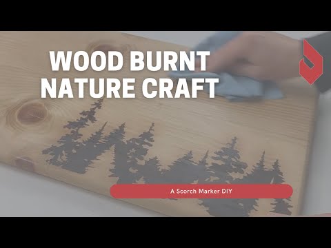 DIY Wood Burnt Nature Craft