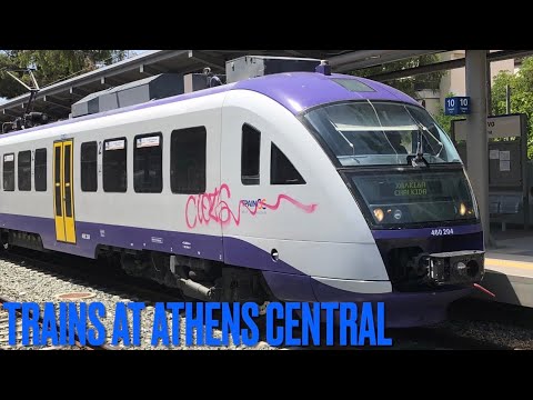 Trains at Athens Central station (27/07/21)