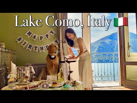 🇮🇹 My DOG travels to Lake Como, Italy | GRAND HOTEL TREMEZZO | Italian pasta cooking class!