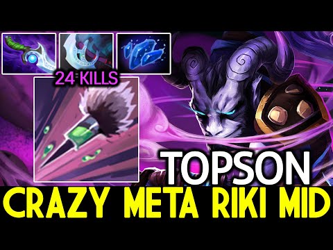 TOPSON [Riki] Crazy Meta Riki Mid Nonstop Gank Dota 2