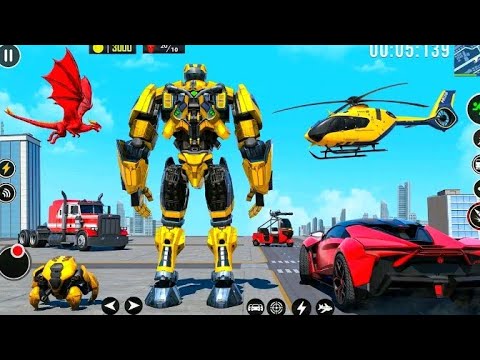 Battle Robot: Lion Robot Vs Elephant Robot Trailer! Transforming Robots Mobile Games #robottoys