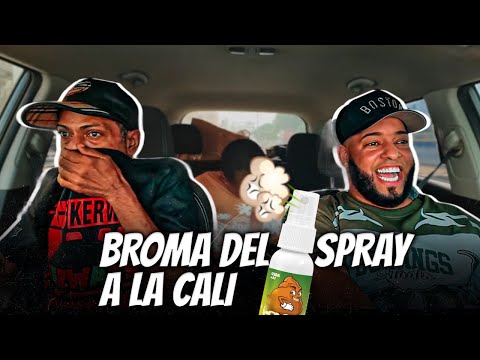 Cali almost jumped out of the car because of a spray joke