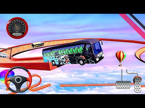 Coach Bus Driving Stunt Games - 3D Impossible Bus Driver Simulator - Android GamePlay #2
