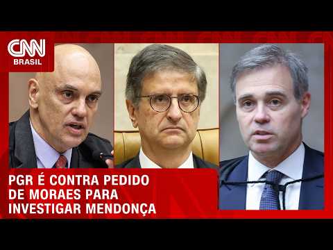 PGR é contra pedido de Moraes para investigar Mendonça, mas decisão final é do STF | HORA H