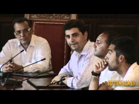 29 06 12 RECEPCIÓN AL JUVENIL DE LA SD  TENISCA POR LA CORPORACIÓN DEL AYUNT  S C DE LA PALMA