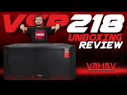 VAMAV│VSP218 SUBWOOFER 2x18 PULGADAS. 1400W R.M.S. UNBOXING Y REVIEW