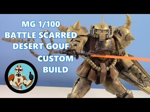 MG 1/100 Battle Scarred DESERT GOUF Custom Build (My First Custom Gunpla!) | Jcc2224