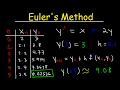 Euler's Method Differential Equations, Examples, Numerical Methods, Calculus