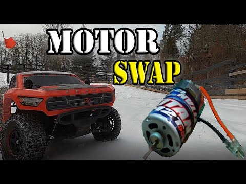 Arrma Senton 4x4 Motor Swap - Cheaper Option - Better Results - HOW TO - Traxxas Titan 12T 550 - DIY