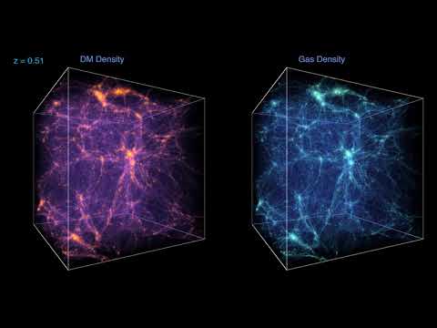 Dark Matter and Gas Density evolution during the history of the universe