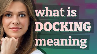 Docking | meaning of Docking