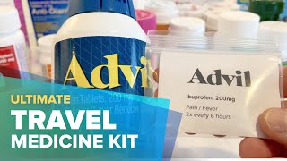 A medicine cabinet in your pocket! One bag travel first aid and EDC medicine kit