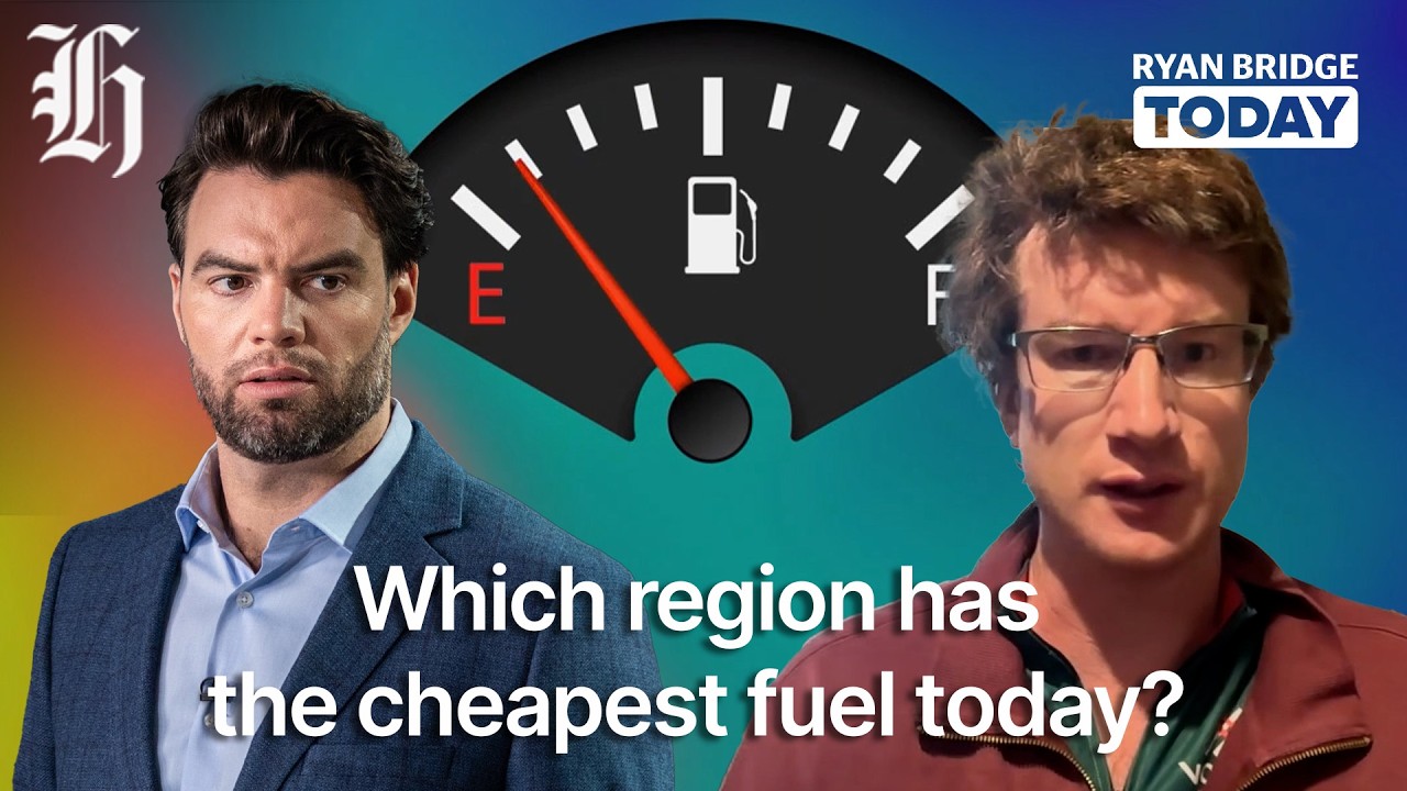 Petrol watch: Which region has the cheapest fuel today? | Ryan Bridge TODAY