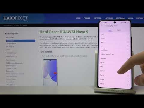 Default Messaging Tones on HUAWEI NOVA 9 – Check Out Available Messaging Sounds