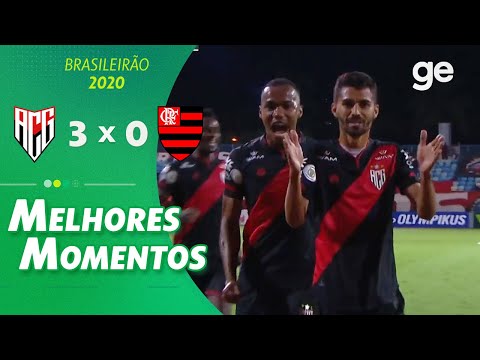 ATLÉTICO-GO 3 X 0 FLAMENGO | MELHORES MOMENTOS | 2ª RODADA BRASILEIRÃO 2020 | ge.globo