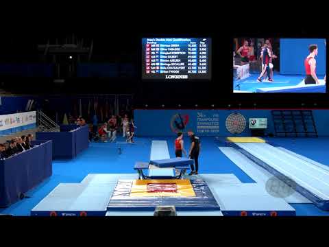 SUNDQUIST Callum (CAN) M - 2019 Trampoline Worlds, Tokyo (JPN) - Qualification Double Mini R2