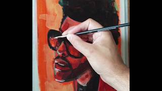 The Weeknd Speed Painting – Progress Video