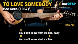 Download lagu To Love Somebody - Bee Gees (1967) Easy Guitar Chords Tutorial with Lyrics mp3