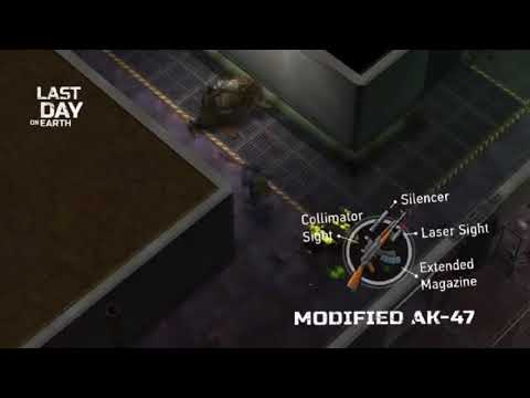 Demonstração de ak-47 com todas as modificações Last Day on Earth