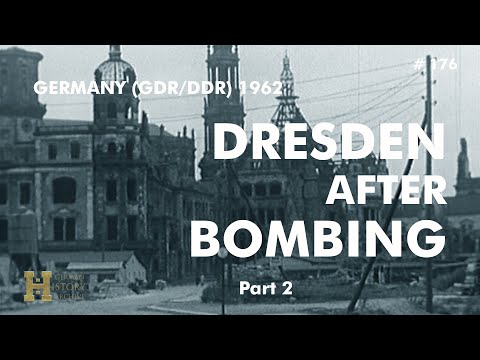 176 #Germany GDR DDR 1962 ▶ Dresden after Bombing 1945 - Capital of Saxony Sachsen Altmarkt Schloss