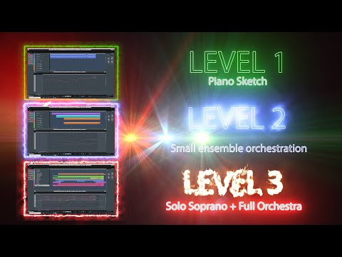 FROM PIANO TO FULL ORCHESTRA IN 2 MINS - Heroic Fantasy music edition #virtualorchestration  #epic