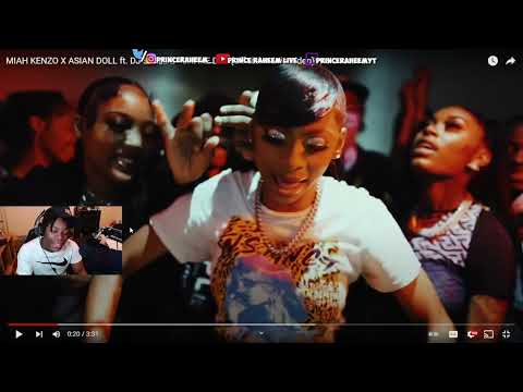 MIAH KENZO X ASIAN DOLL ft. DJ SWILL B - SHAKE DAT (Official Music Video) | Prince Raheem Reaction