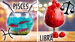 12 קוקטיילים אסטרולוגיים המבוססים על 12 מזלות | עבודות DIY יצירתיות ופריצות מאת So Yummy
