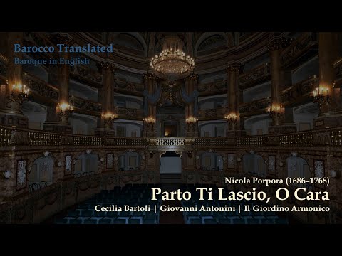 "Parto Ti Lascio" | Cecilia Bartoli | English Translation and Notes