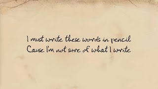 Words In Pencil (Lyric Video)