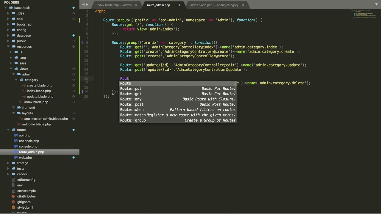 [Seri] - Website đồng hồ - Route xử lý category