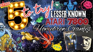 Five Lesser Known Atari 7800 Homebrew Games