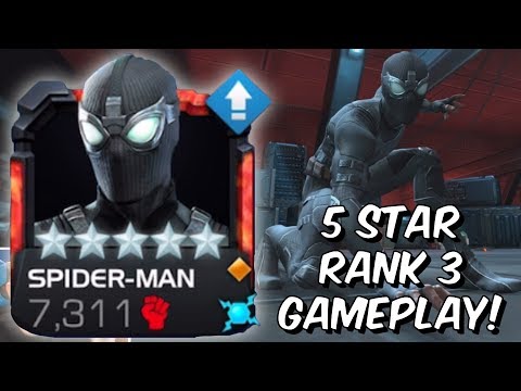 5 Star Rank 3 Spider-Man Stealth Suit (Far From Home) Gameplay - Marvel Contest of Champions