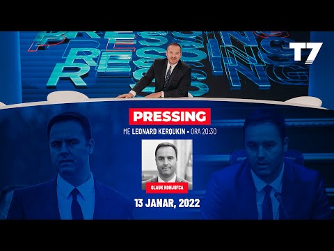 Pressing/ Intervistë me kryetarin e Kuvendit, Glauk Konjufca - 13.01.2022 | T7