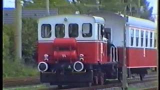 preview picture of video 'Braunkohlen-E-Lok der Rheinbraun, Schienenbus der KBEF, Dampflok BR41 u.a.'