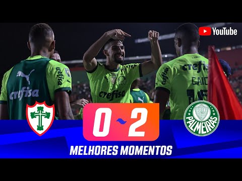 Gols e lances de Portuguesa x Palmeiras