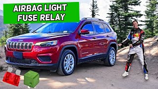 Jeep Cherokee Airbag Light Airbag Module Fuse Relay Location Replacement 2014 2023