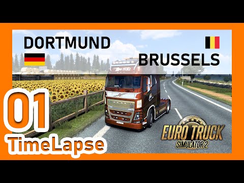 [TimeLapse] Dortmund (D) - Brussels (B) | 365 km | ETS2