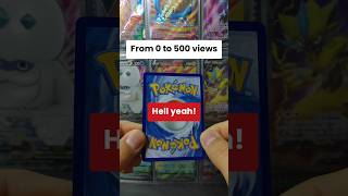 From 0 to 500 views😊 #pokemon #pokemoncards #pokemontcg #tradingcards #collectiblecards
