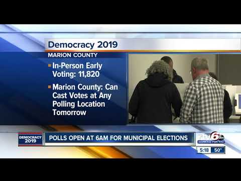Polls open at 6 a.m. for 2019 municipal elections
