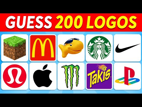 Guess the Logo in 3 Seconds | 200 Famous Logos | Logo Quiz 2023