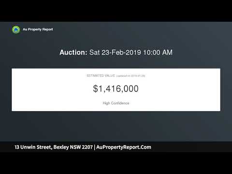 13 Unwin Street, Bexley NSW 2207 | AuPropertyReport.Com
